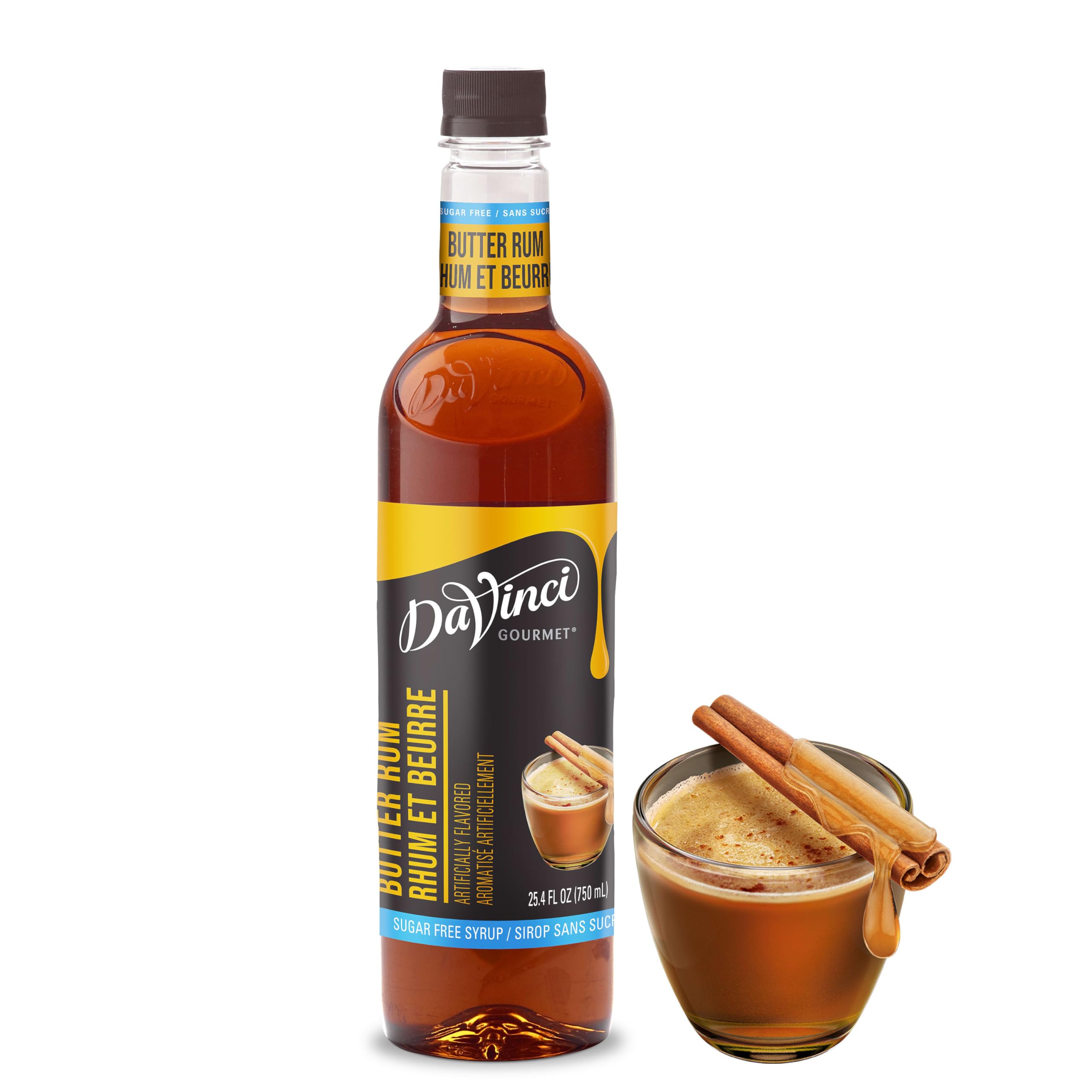 Amazon.com : DaVinci Gourmet Sugar-Free Butter Rum Syrup, 25.4